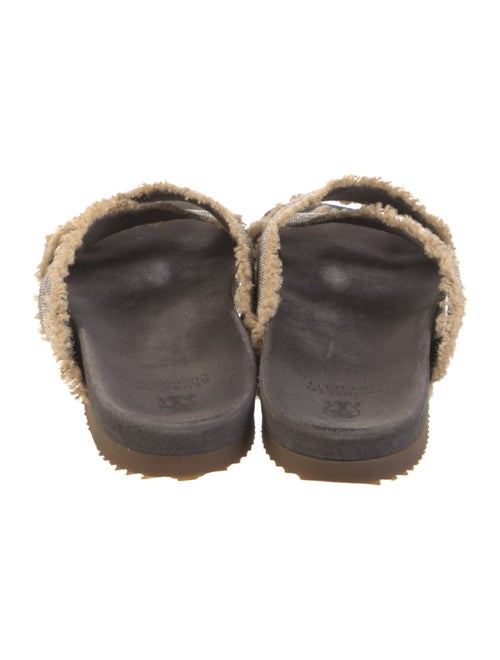 Brunello Cucinelli Monili Fringe Trim Accent Slides