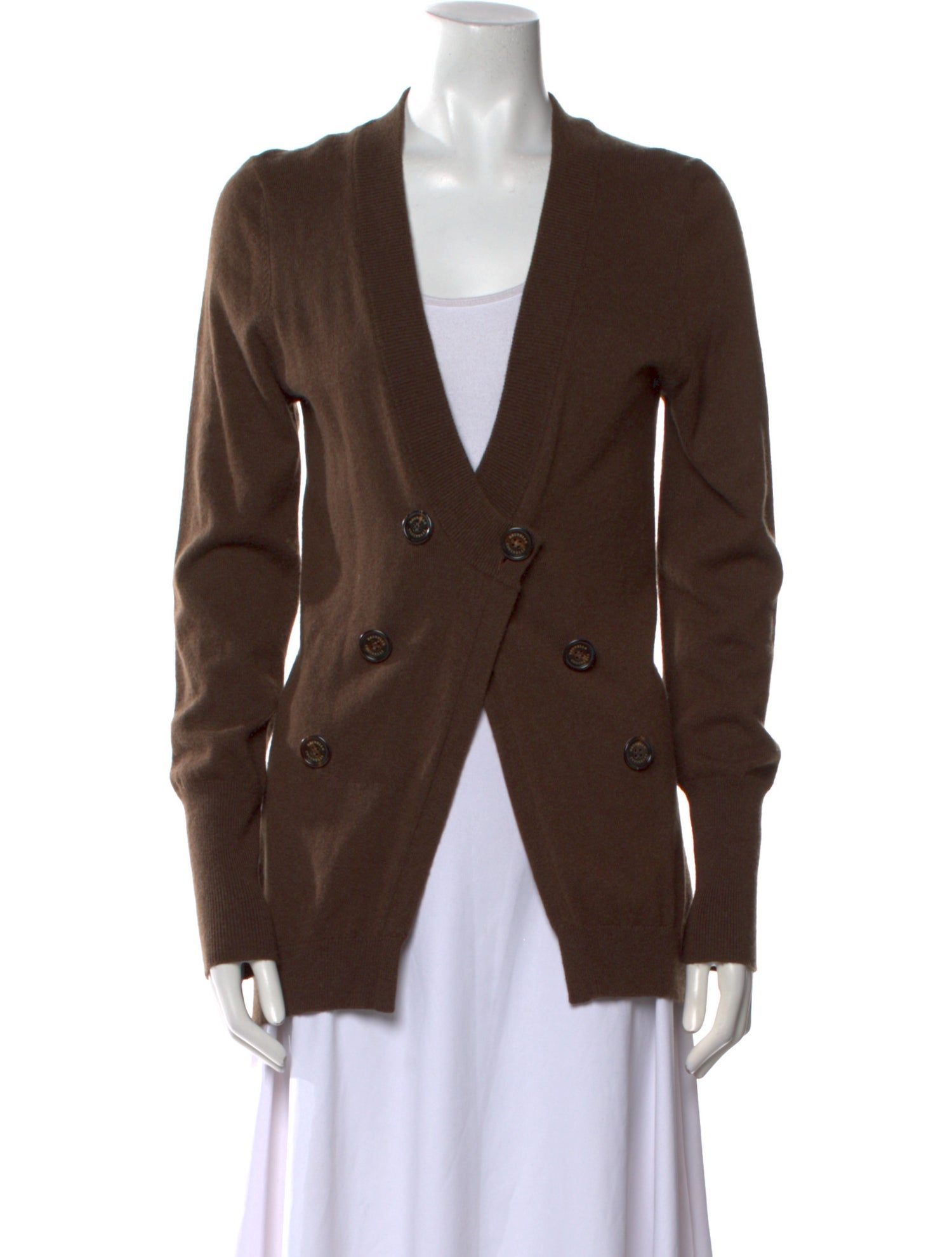 Brunello Cucinelli Cashmere Plunge Neckline Sweater