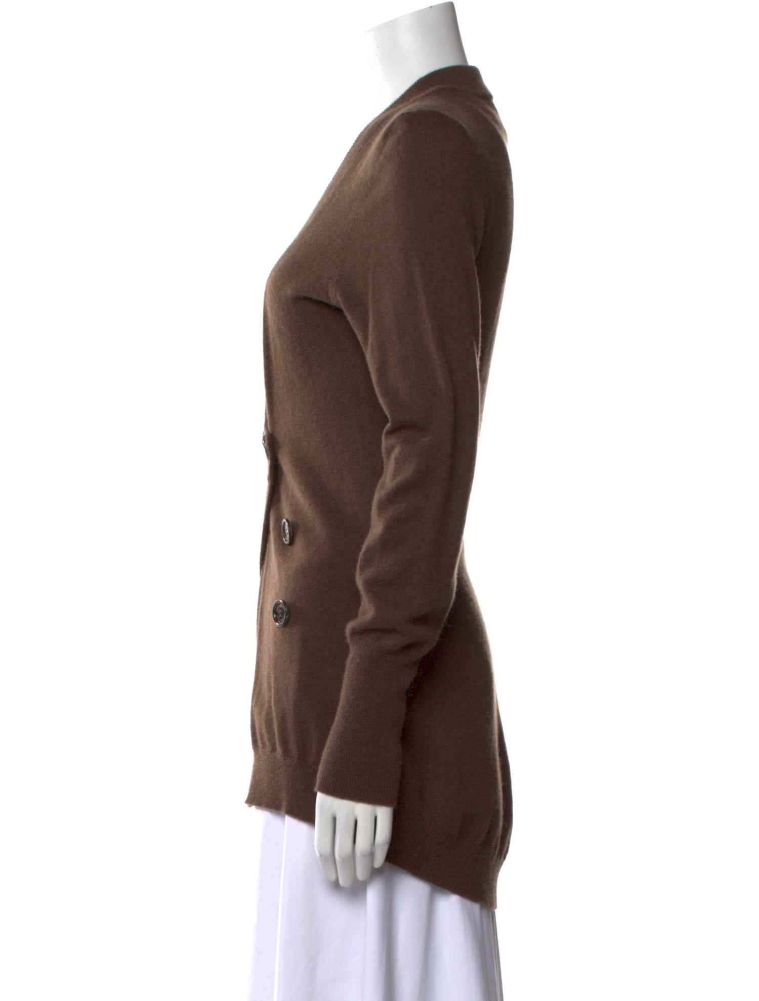 Brunello Cucinelli Cashmere Plunge Neckline Sweater