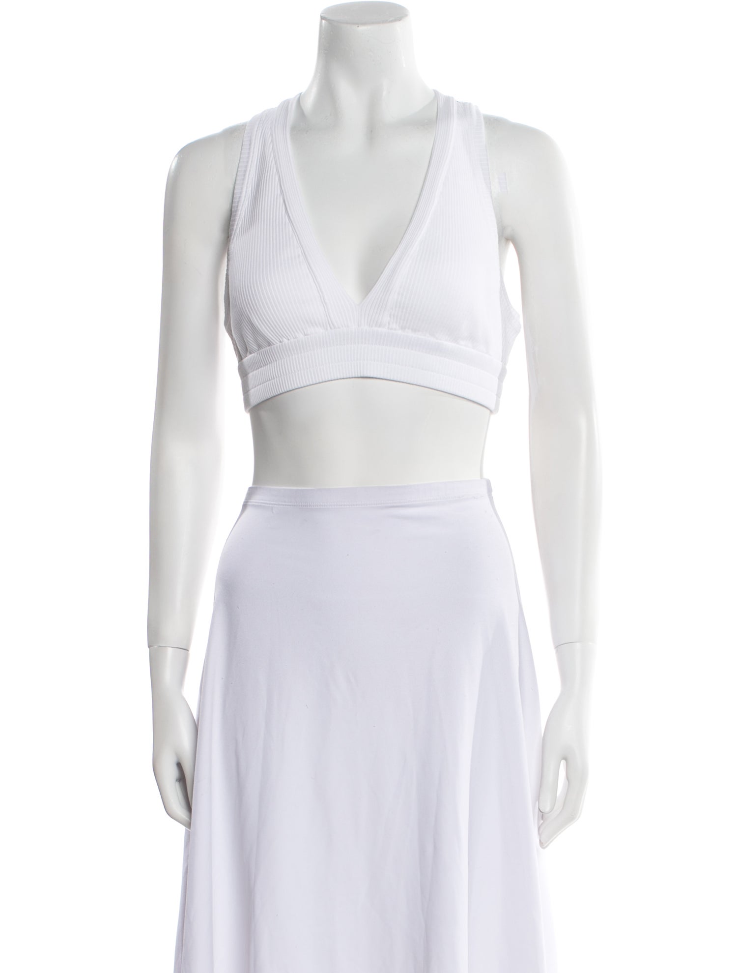 Brunello Cucinelli V-Neck Sleeveless Crop Top w/ Tags