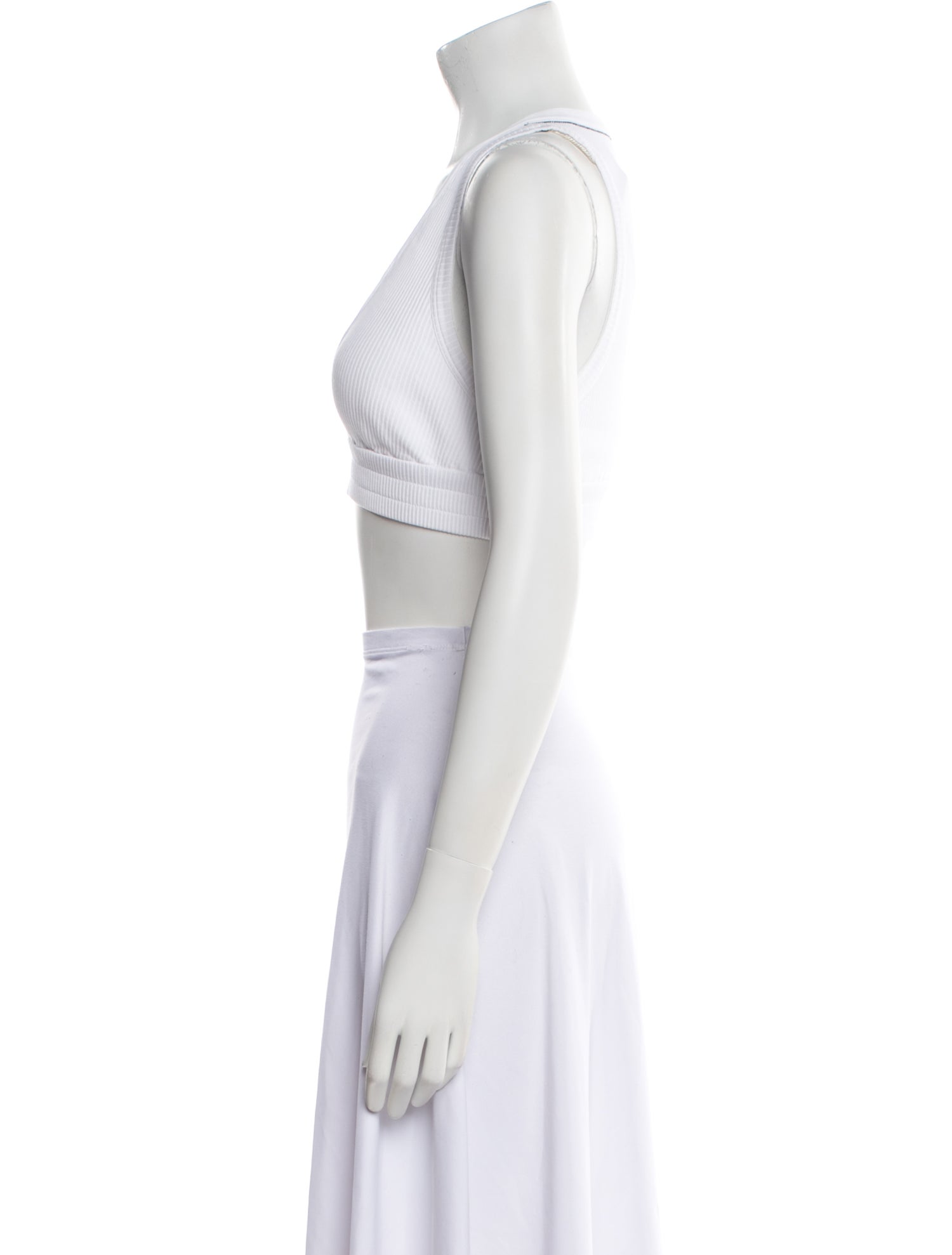 Brunello Cucinelli V-Neck Sleeveless Crop Top w/ Tags