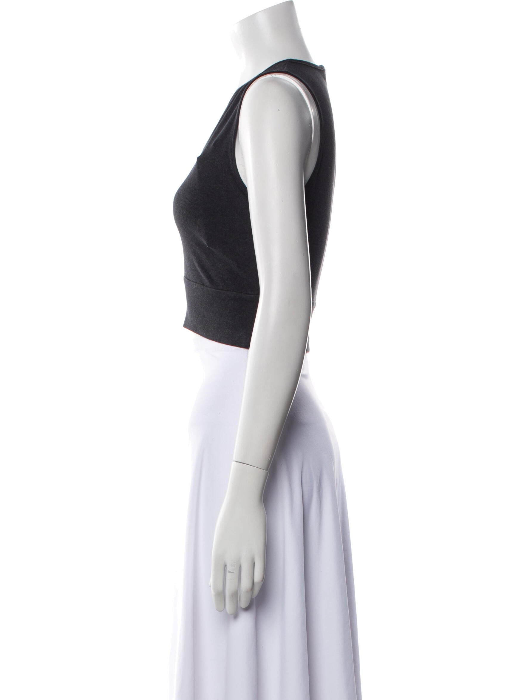 Brunello Cucinelli V-Neck Sleeveless Crop Top w/ Tags