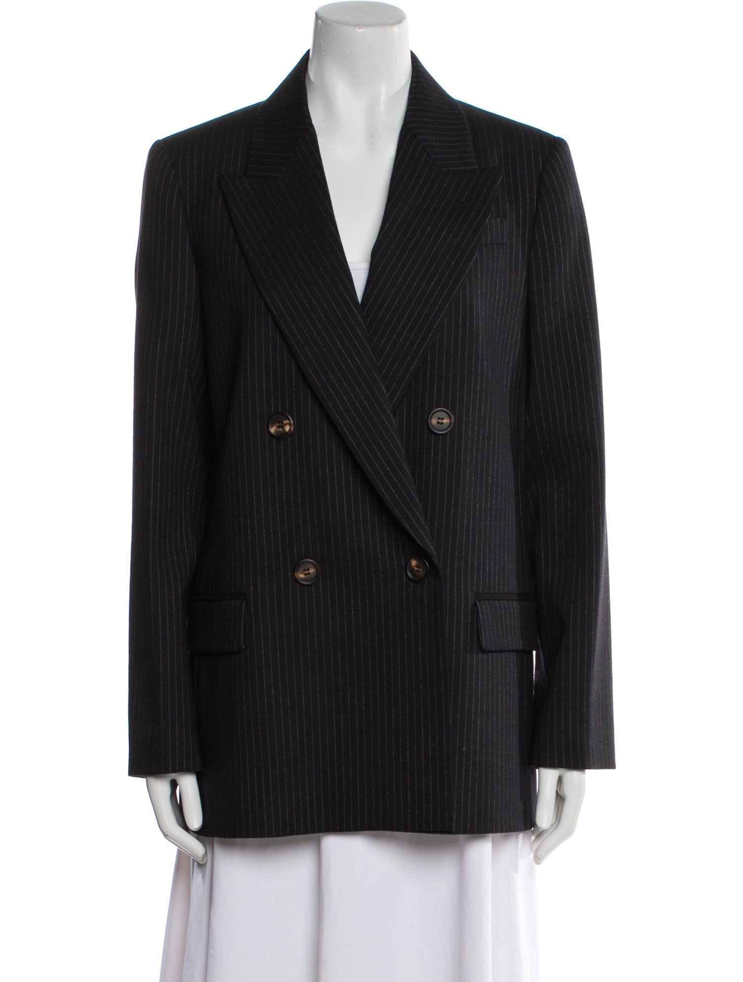 Brunello Cucinelli Virgin Wool Striped Blazer w/ Tags