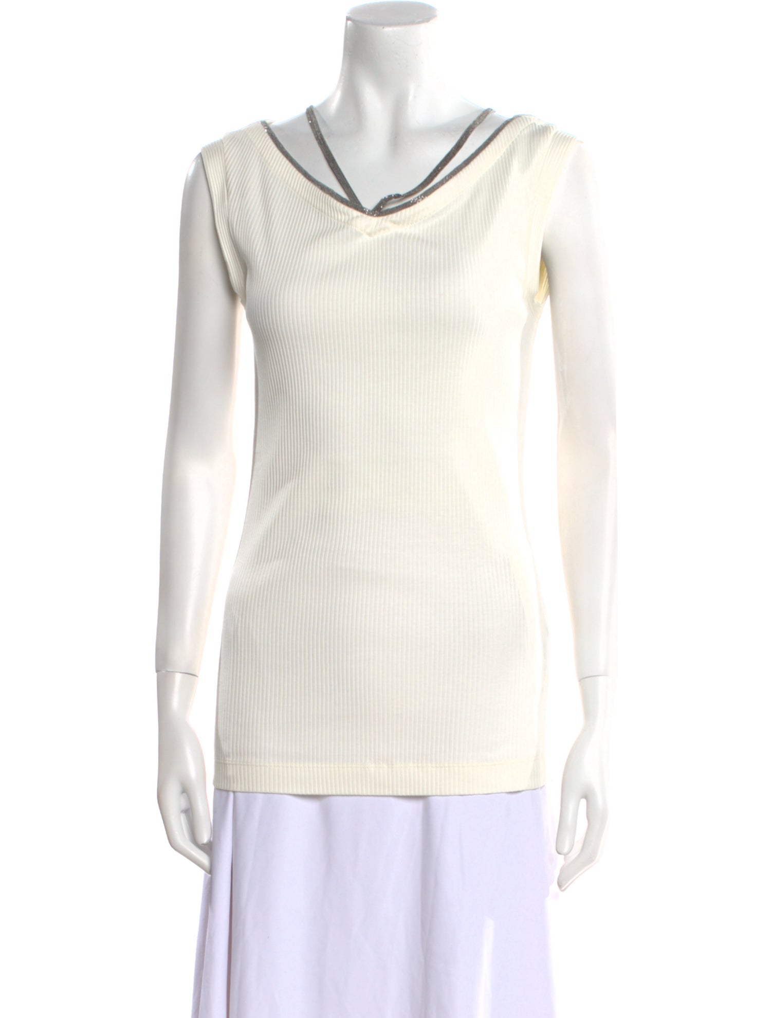 Brunello Cucinelli Cowl Neck Sleeveless Top w/ Tags