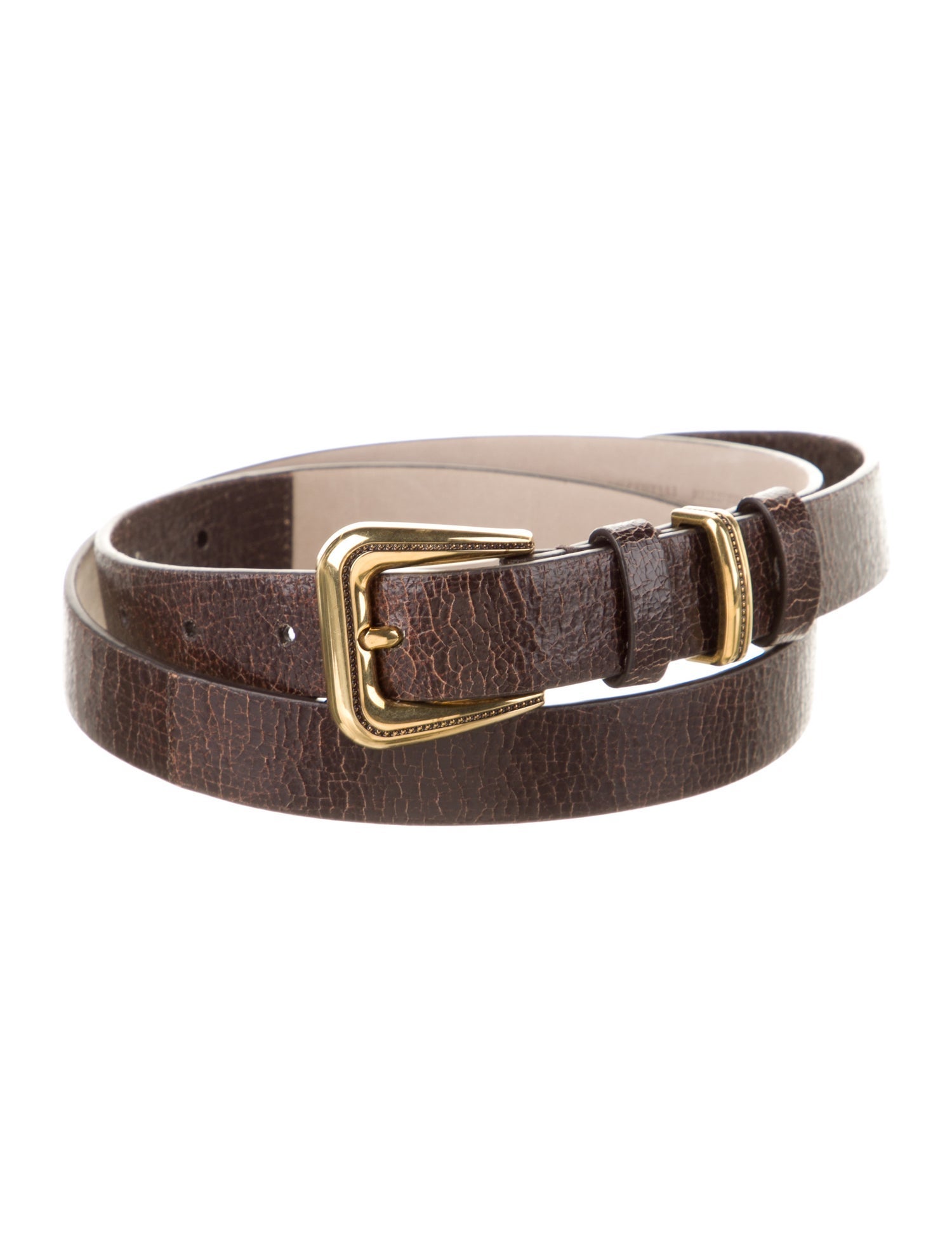 Brunello Cucinelli Skinny Leather Belt
