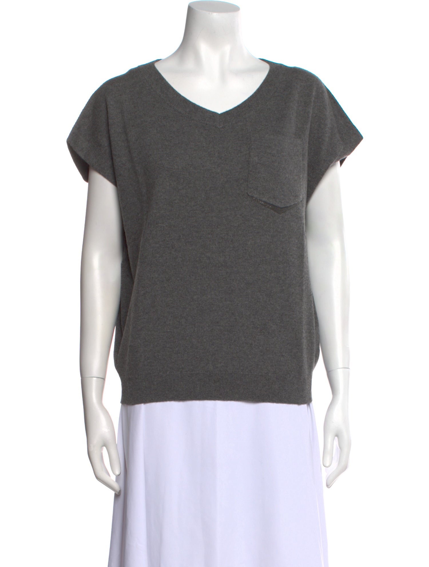 Brunello Cucinelli Cashmere V-Neck Sweater