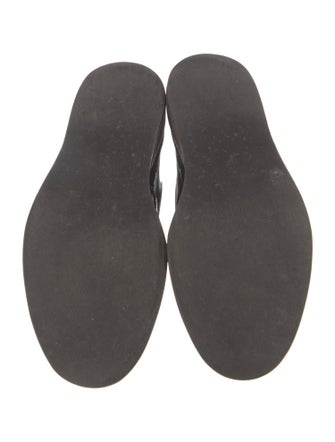 Brunello Cucinelli Monili Patent Leather Combat Boots