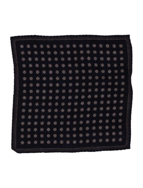 Brunello Cucinelli wool patterned pocket square