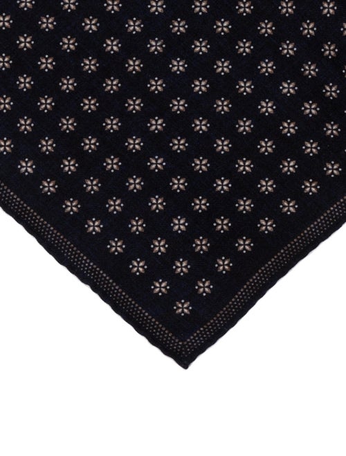 Brunello Cucinelli wool patterned pocket square