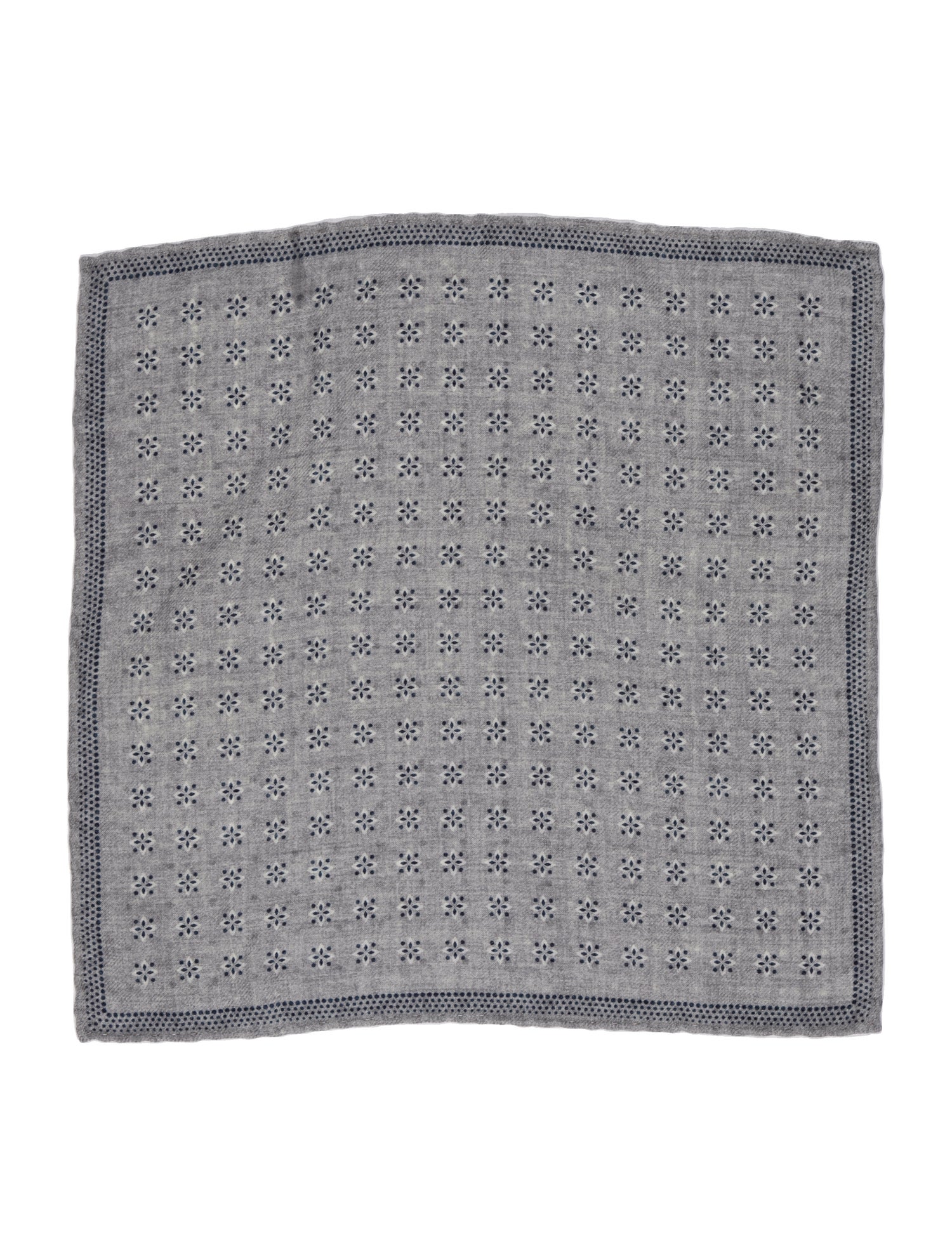 Brunello Cucinelli patterned pocket square