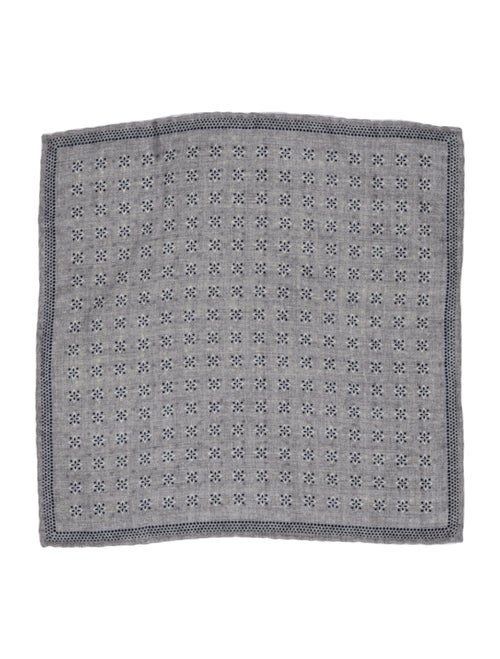 Brunello Cucinelli patterned pocket square