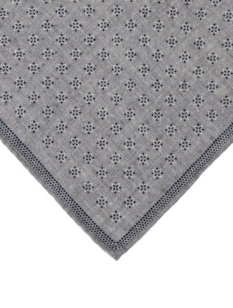 Brunello Cucinelli patterned pocket square