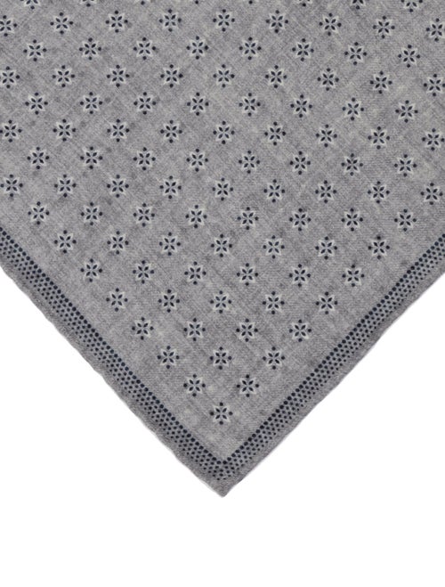 Brunello Cucinelli patterned pocket square