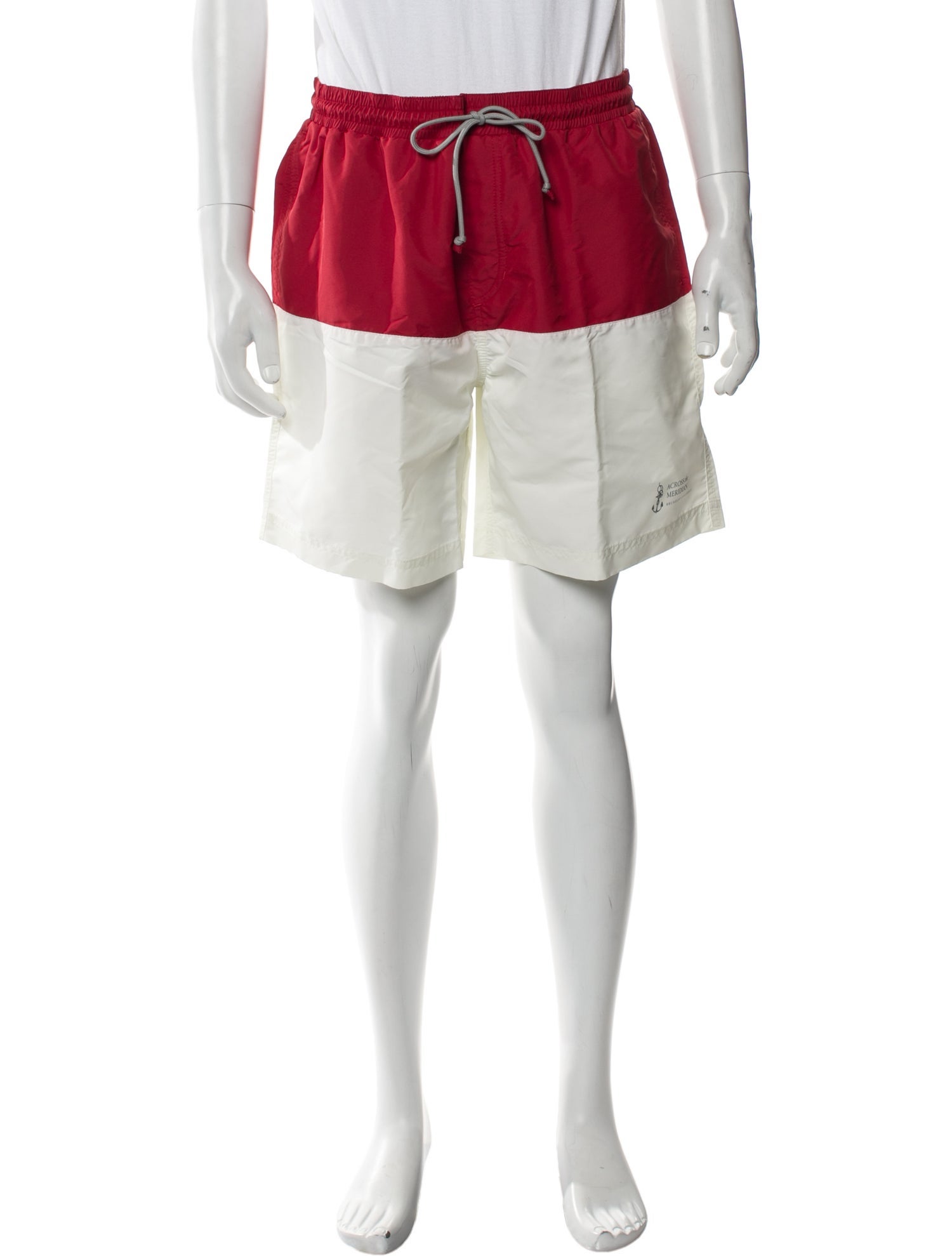 Brunello Cucinelli Colorblock Pattern Swim Trunks w/ Tags