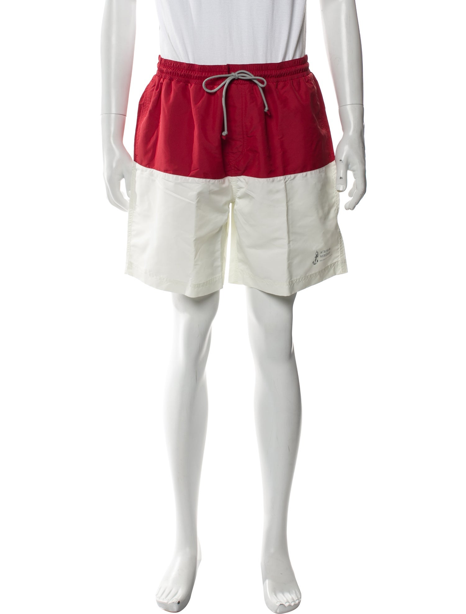 Brunello Cucinelli Colorblock Pattern Swim Trunks w/ Tags