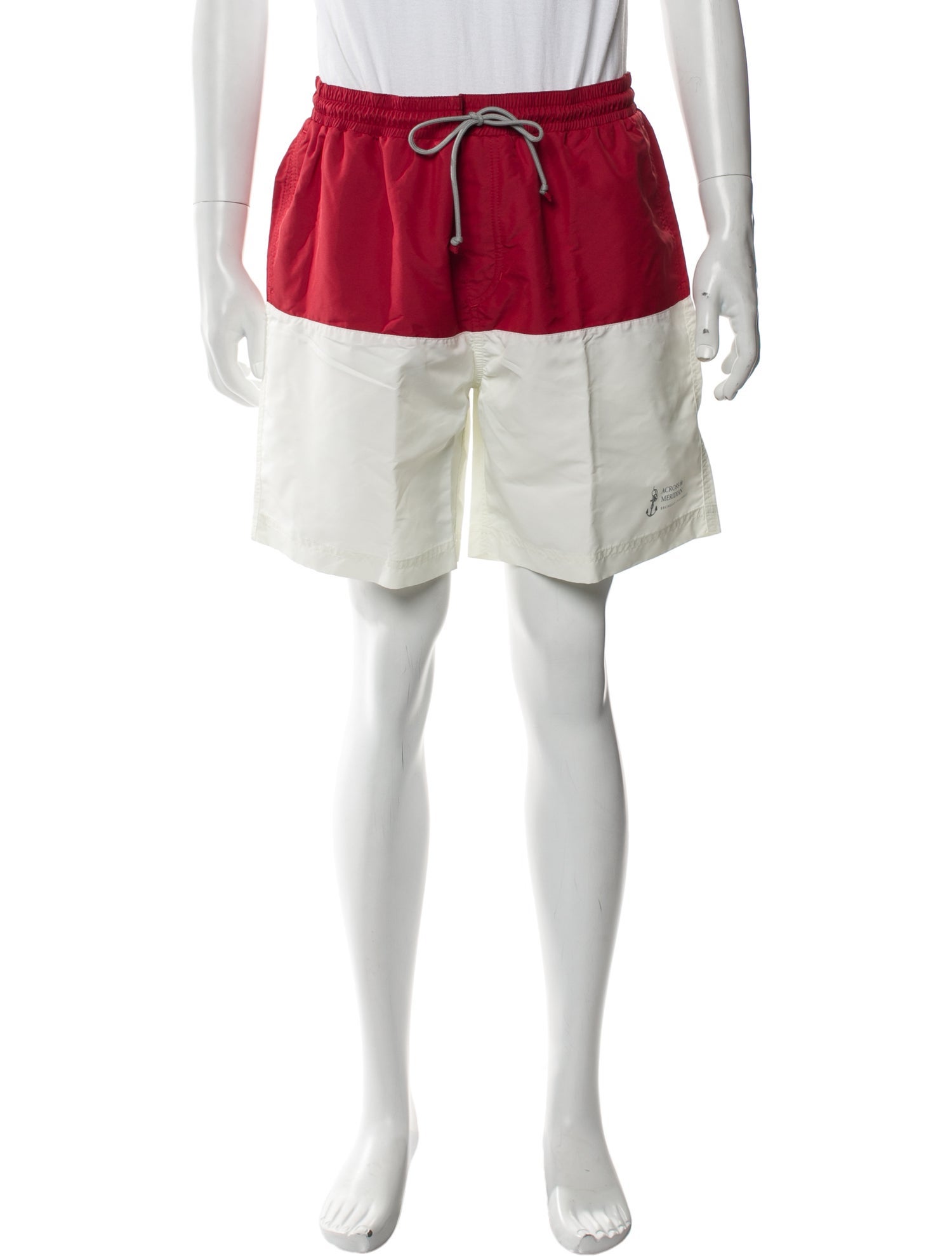 Brunello Cucinelli Colorblock Pattern Swim Trunks w/ Tags