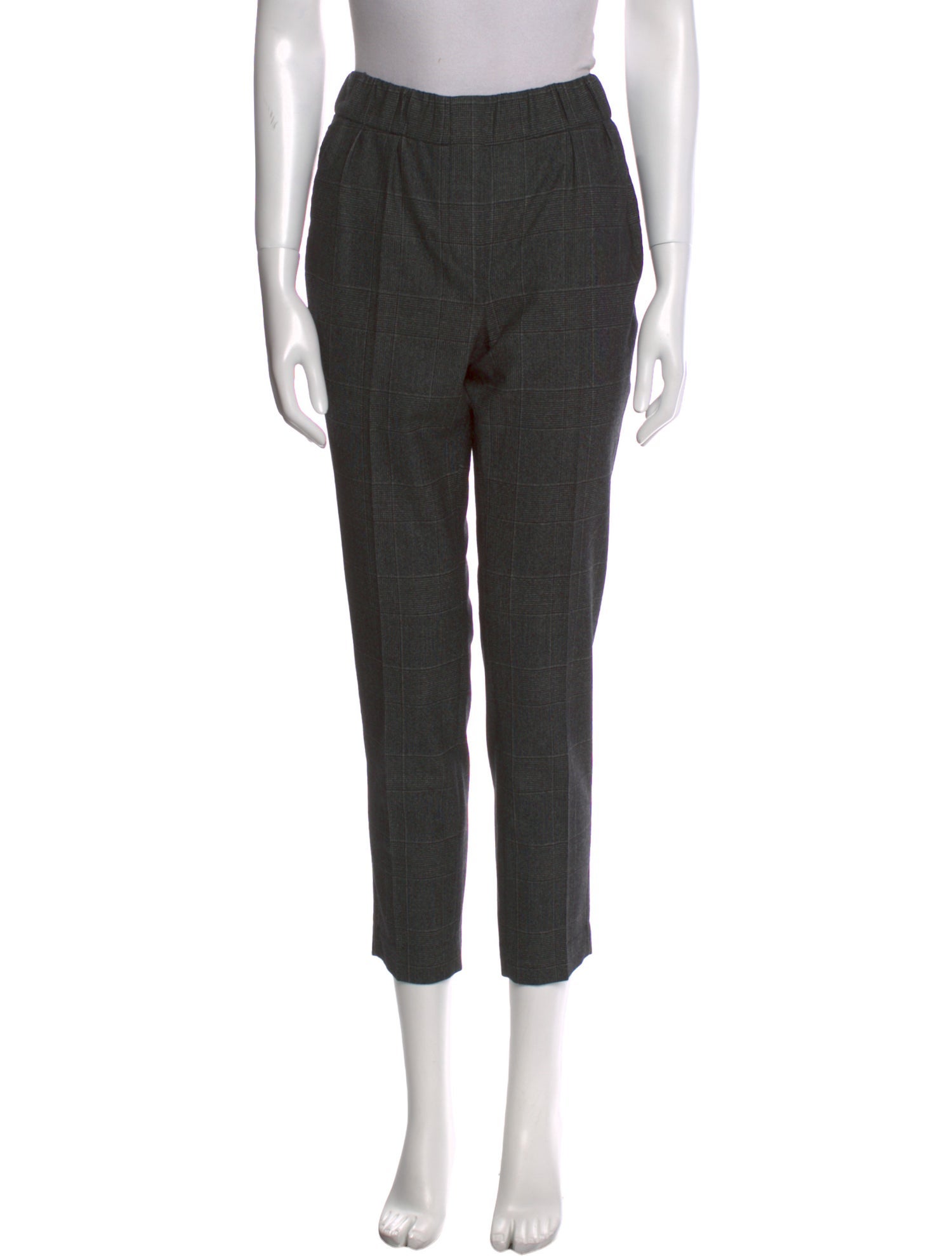 Brunello Cucinelli Wool Straight Leg Pants