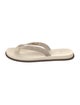 Brunello Cucinelli Suede Flip Flops