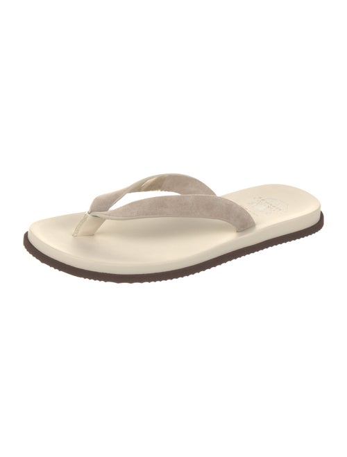 Brunello Cucinelli Suede Flip Flops