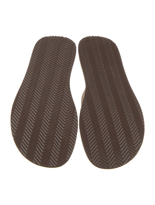 Brunello Cucinelli Suede Flip Flops