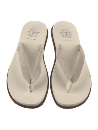 Brunello Cucinelli Suede Slides