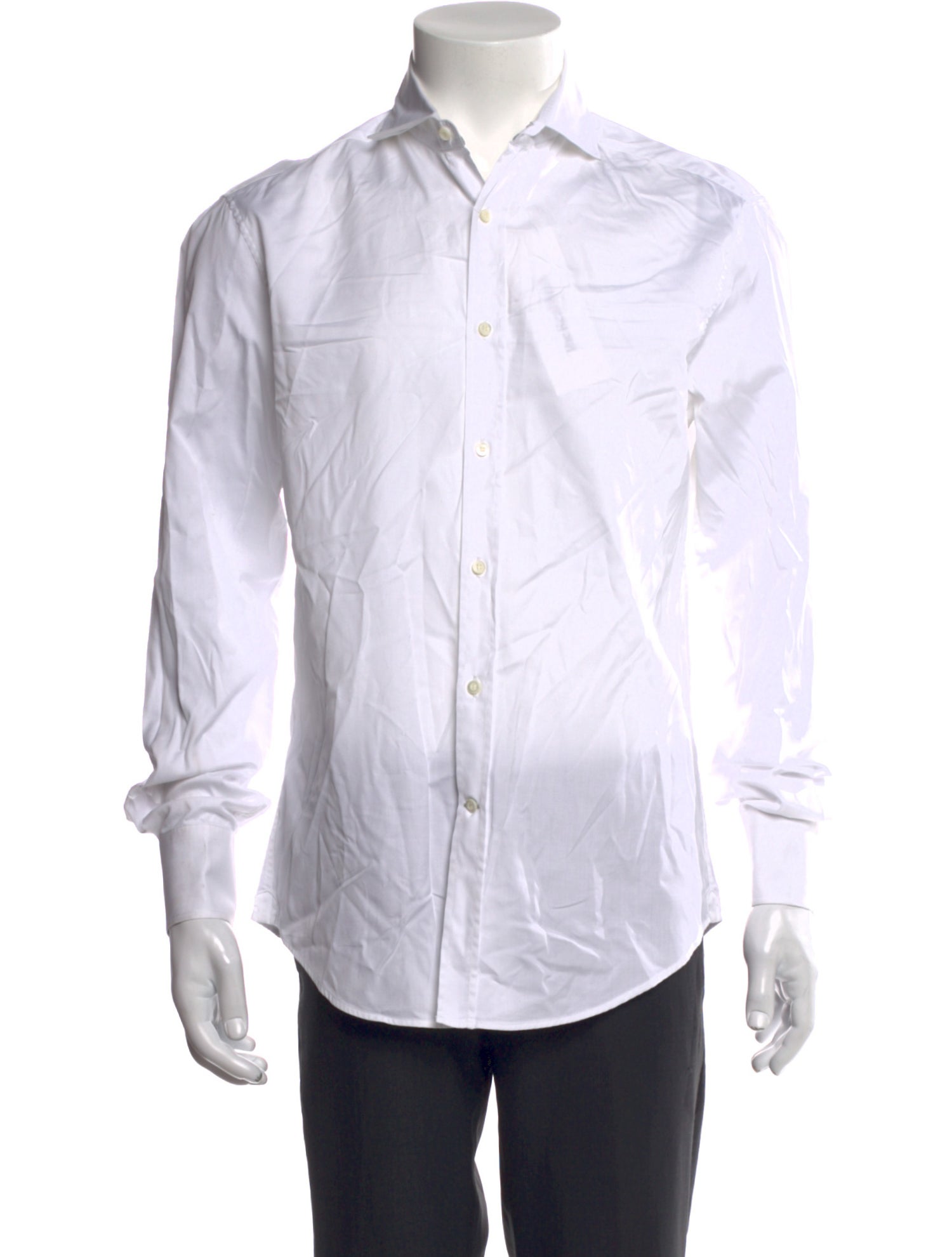 Brunello Cucinelli Striped Long Sleeve Dress Shirt