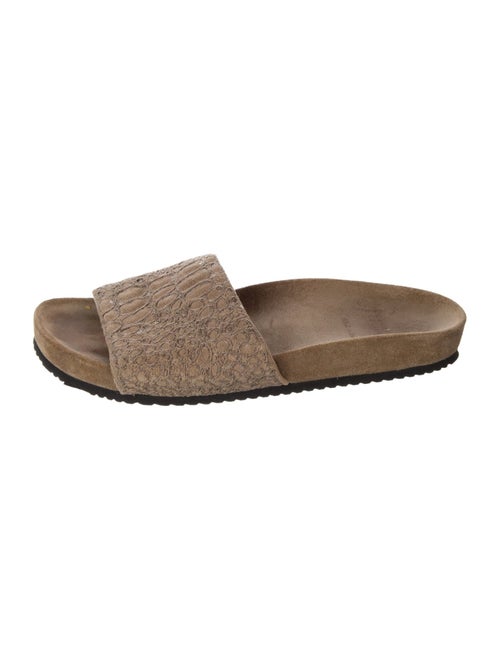 Brunello Cucinelli Monili Suede Slides