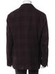 Brunello Cucinelli Wool Plaid Print Coat