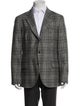 Brunello Cucinelli Wool Plaid Print Jacket