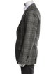Brunello Cucinelli Wool Plaid Print Jacket