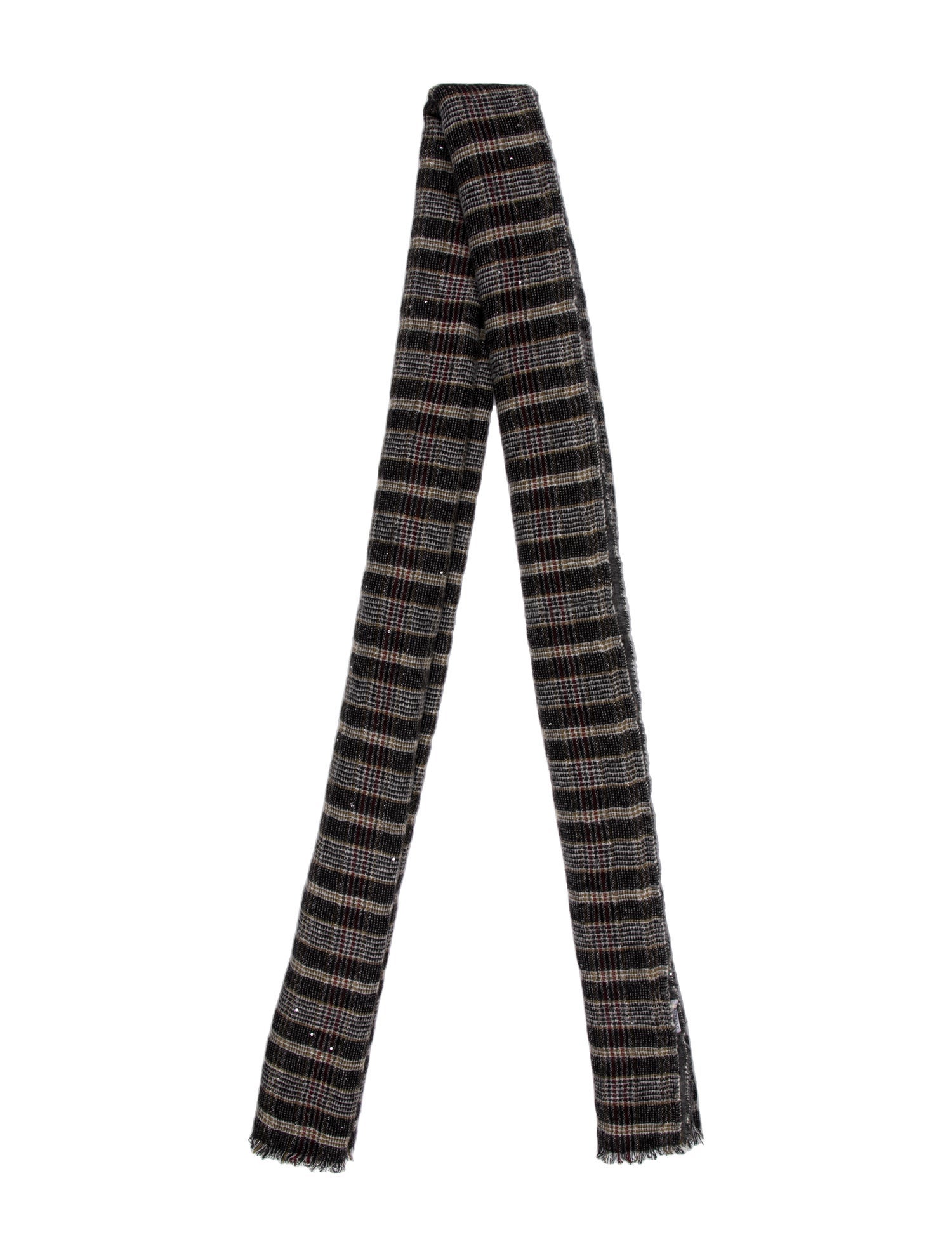 Brunello Cucinelli Cashmere Striped Scarf