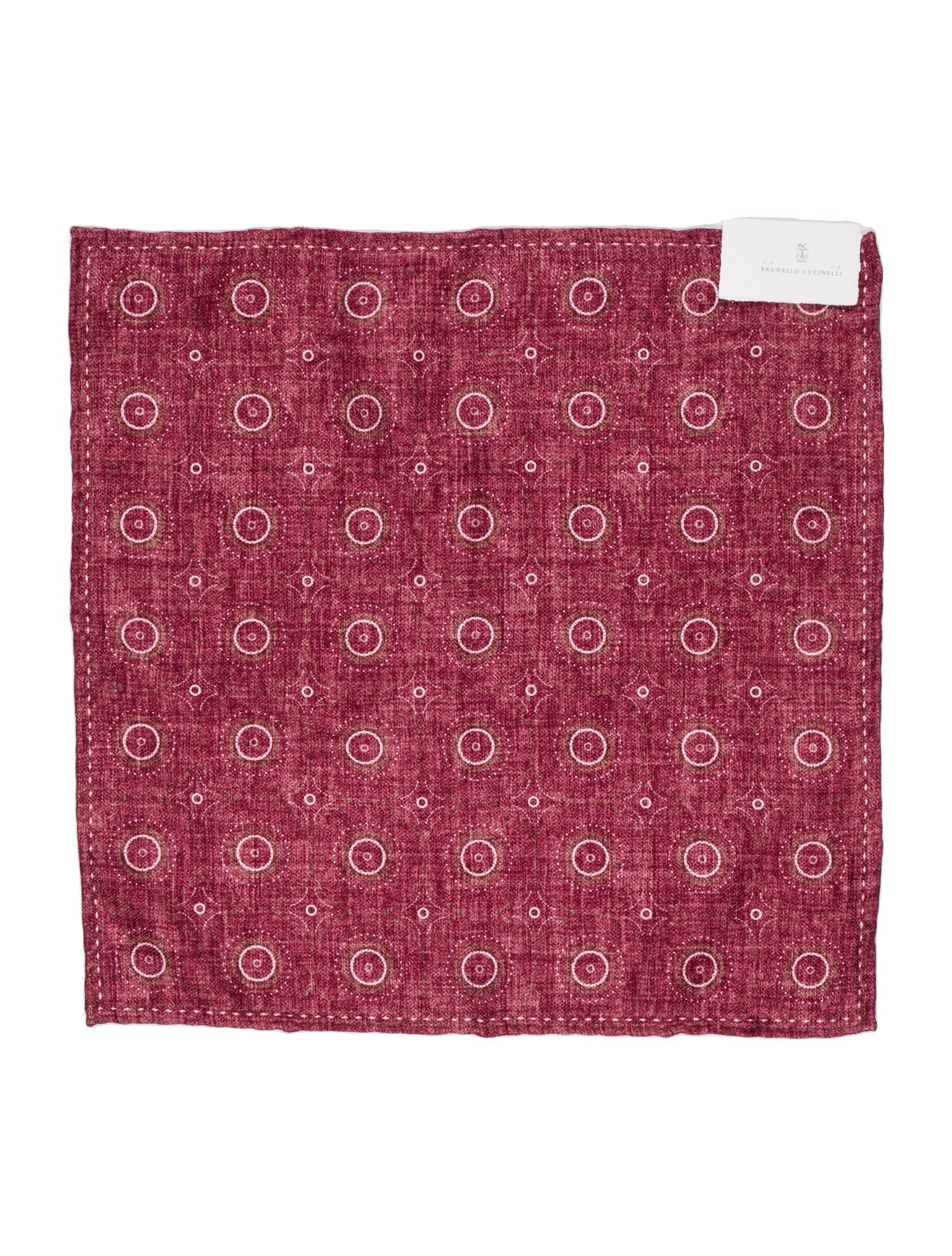 Brunello Cucinelli silk pocket square