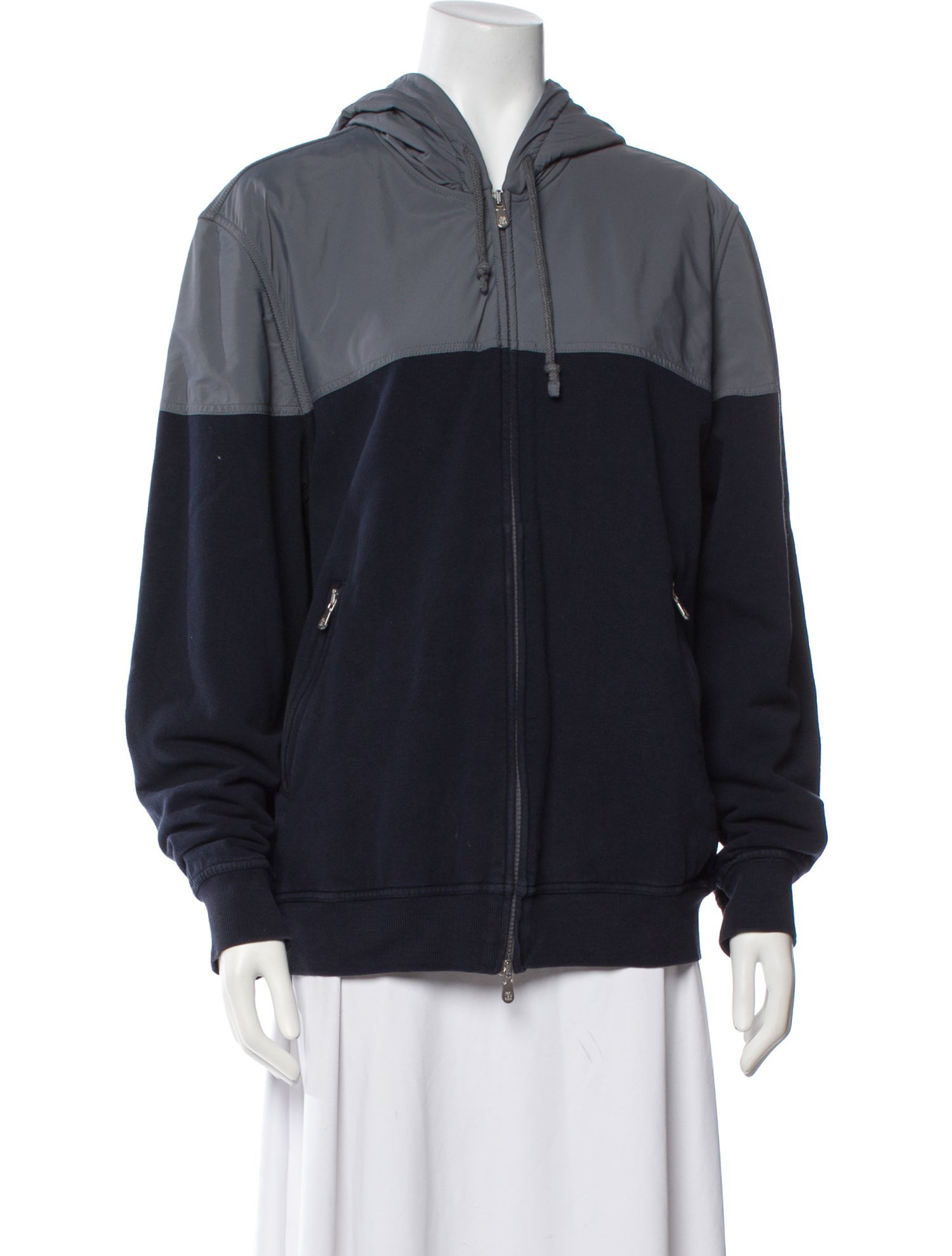 Brunello Cucinelli Striped Bomber Jacket