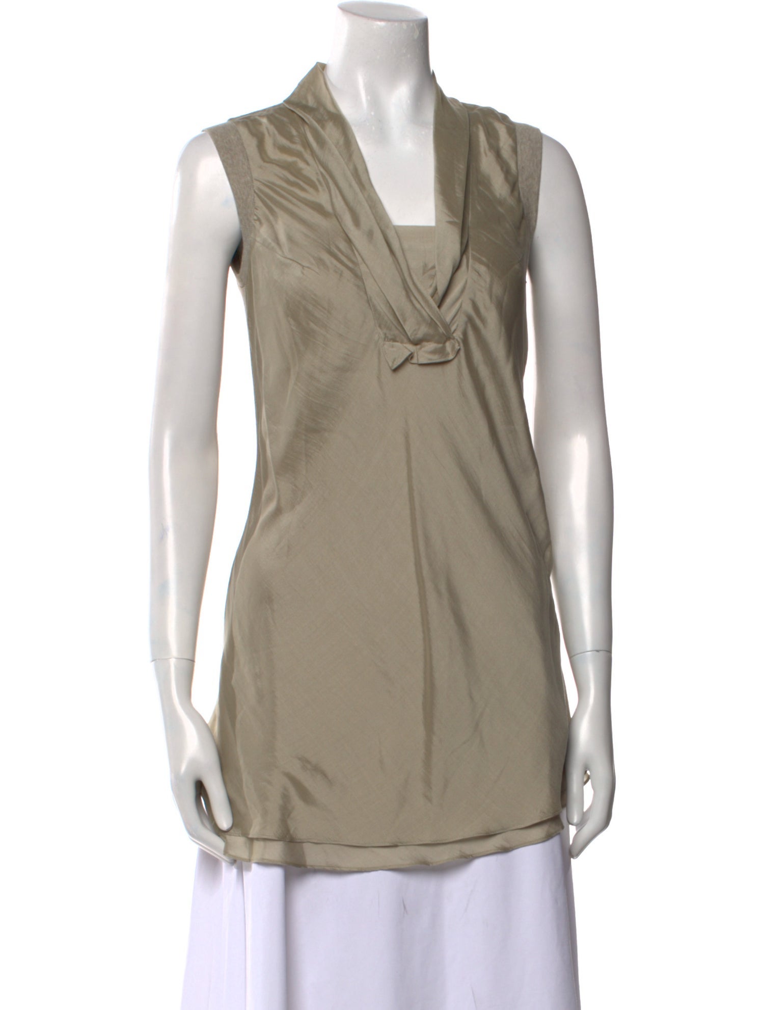 Brunello Cucinelli Cowl Neck Sleeveless Tunic