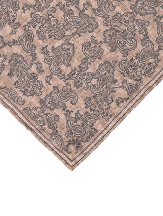Brunello Cucinelli patterned POCKET SQUARE