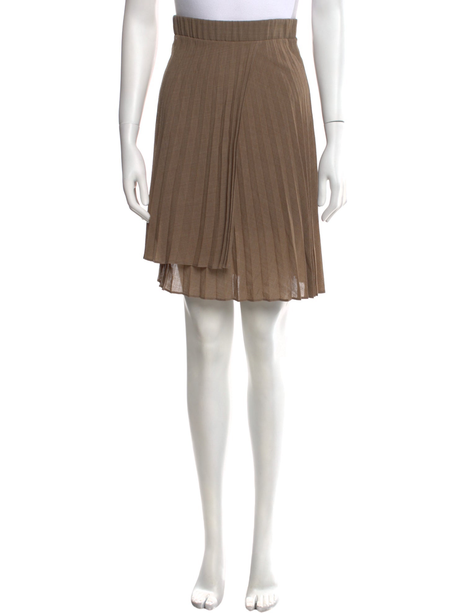 Brunello Cucinelli Virgin Wool Knee-Length Skirt