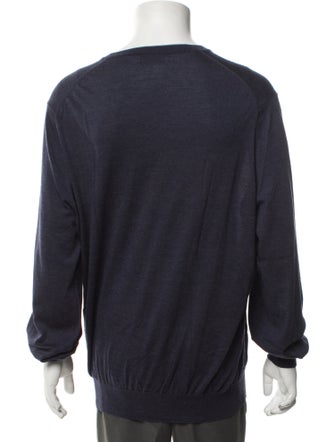 Brunello Cucinelli Virgin Wool V-Neck Pullover