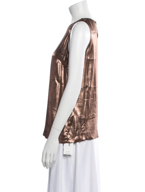 Brunello Cucinelli Silk Crew Neck Top