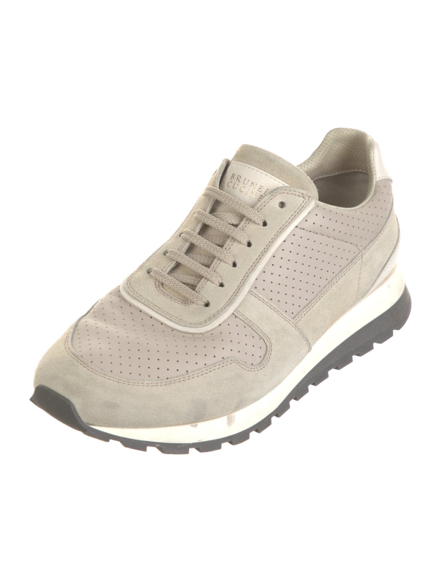 Brunello Cucinelli Leather Printed Sneakers