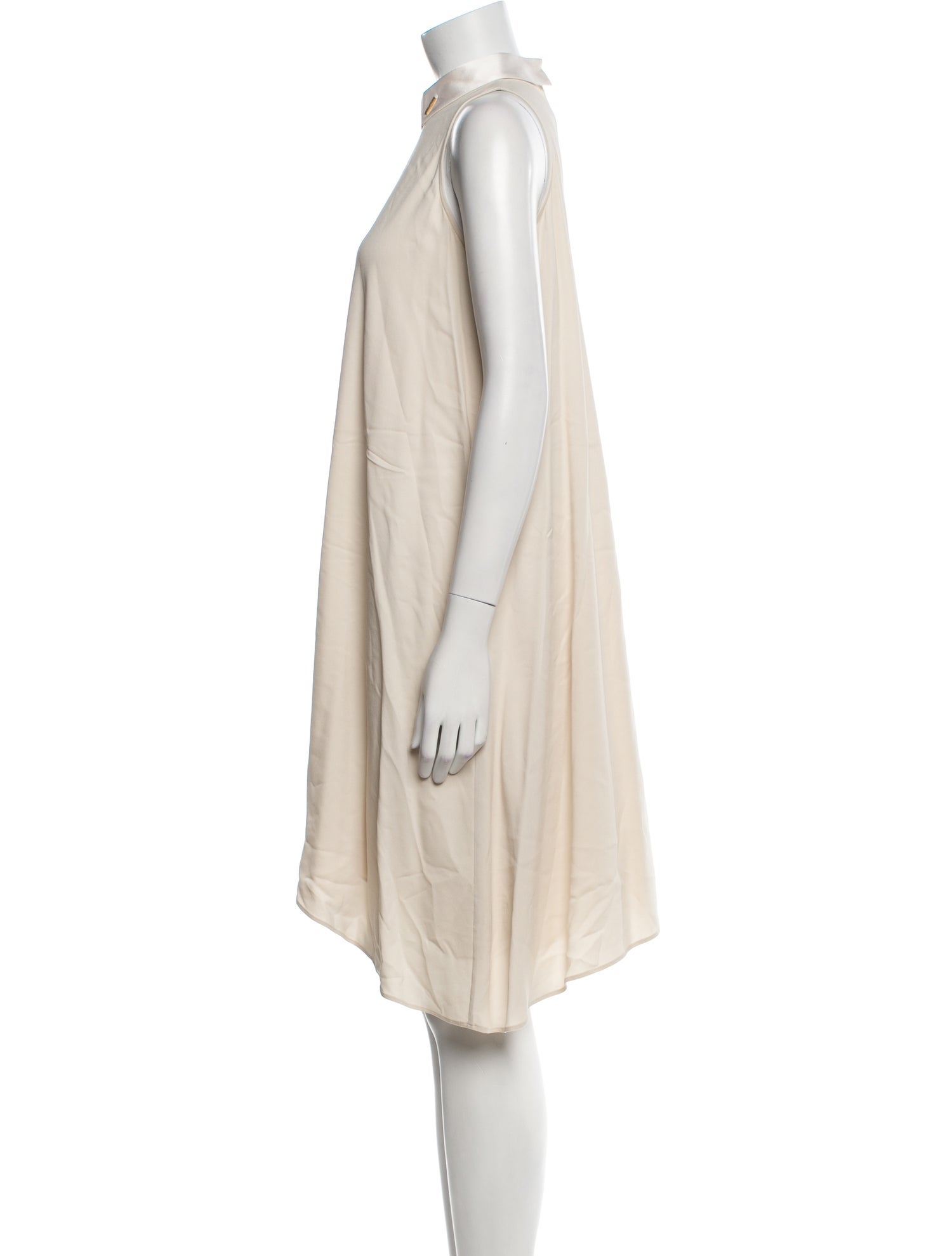 Brunello Cucinelli Mock Neck Knee-Length Dress