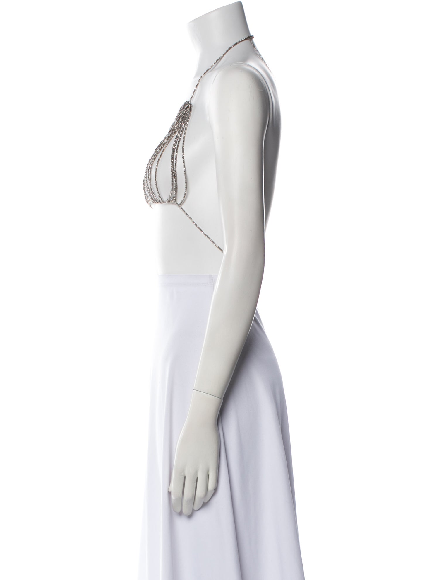 Brunello Cucinelli Bead Bralette Chain Necklace
