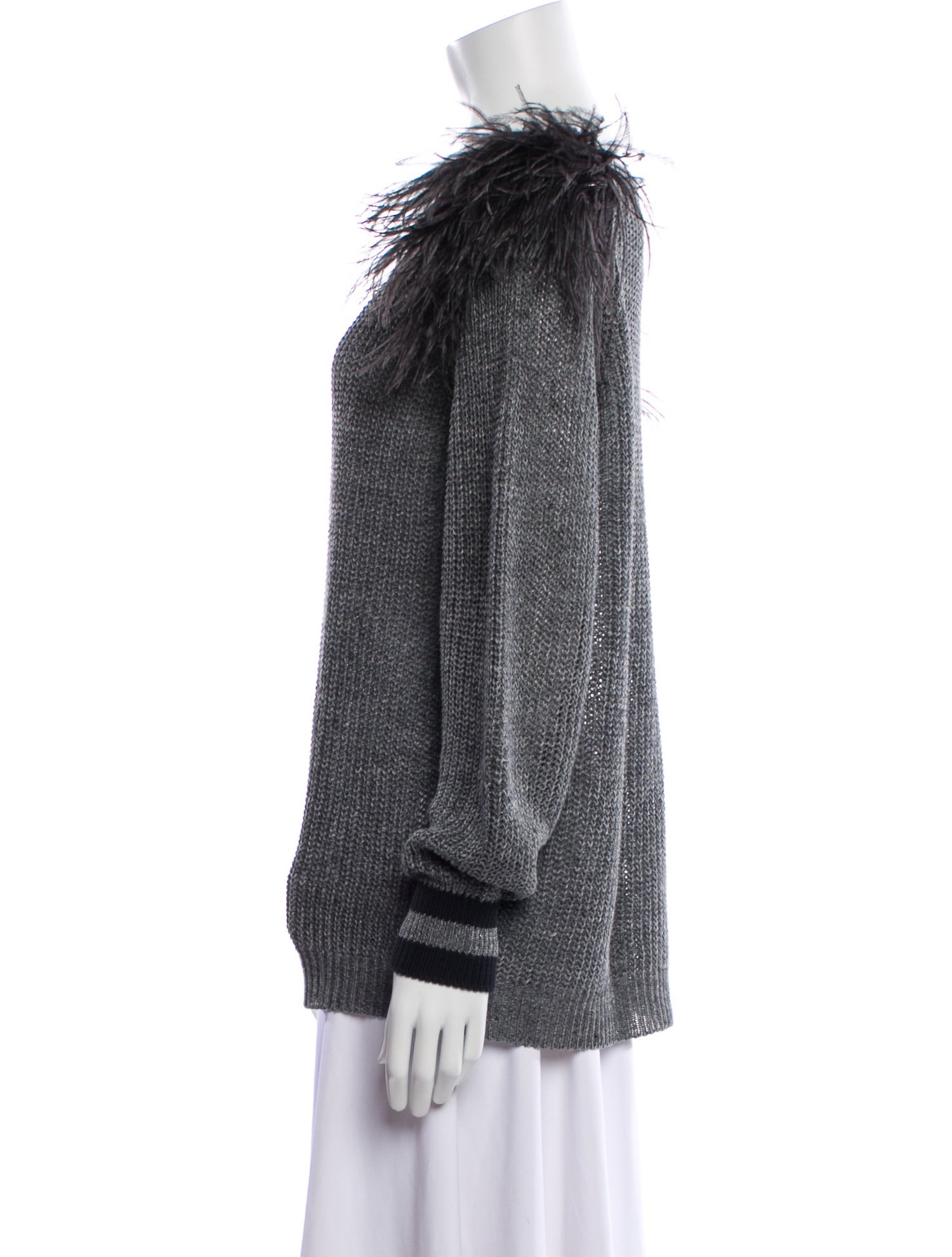 Brunello Cucinelli Linen Scoop Neck Sweater