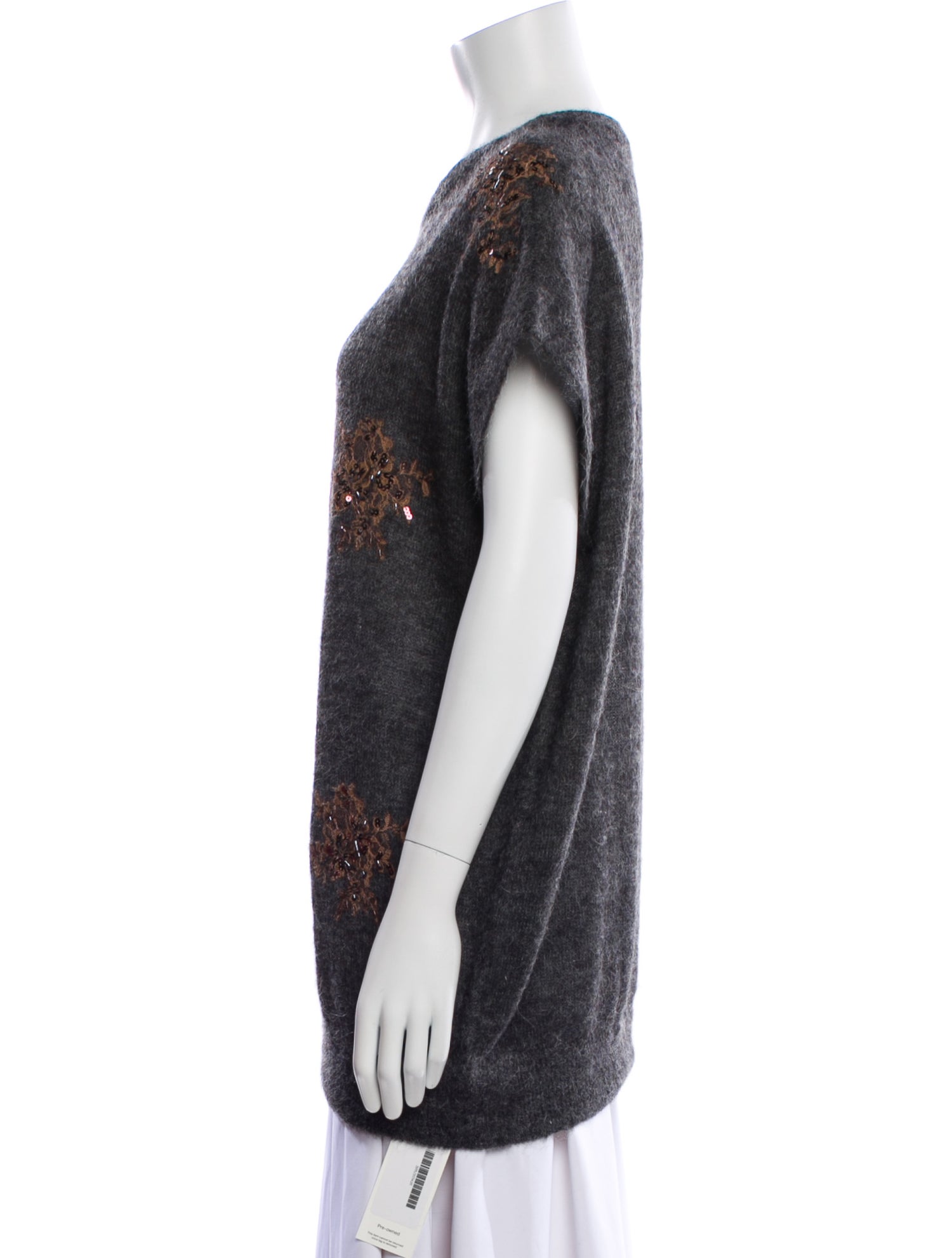 Brunello Cucinelli Printed Crew Neck Sweater