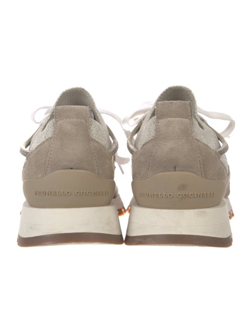 Brunello Cucinelli Colorblock Pattern Beaded Accents Sneakers