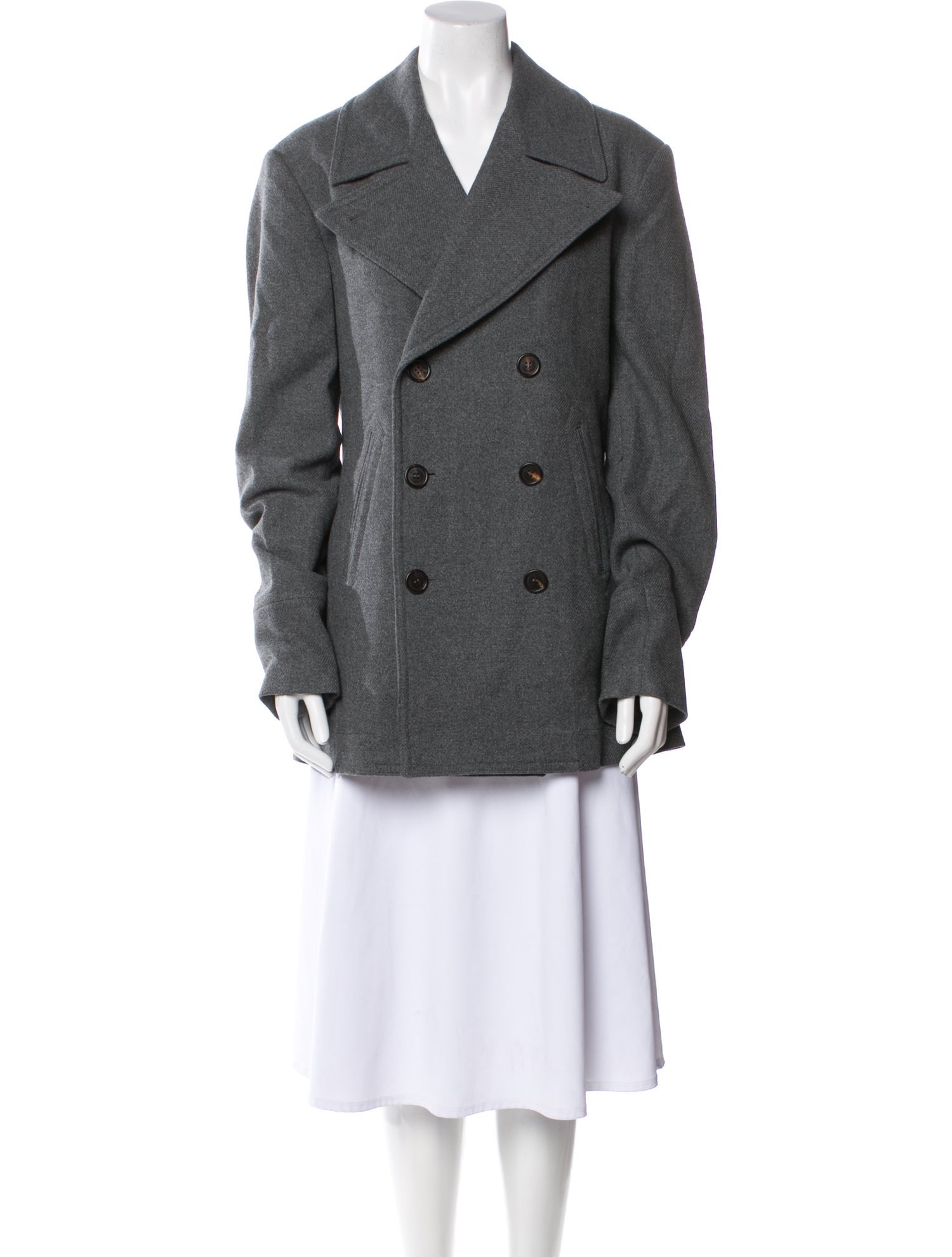 Brunello Cucinelli Virgin Wool Peacoat