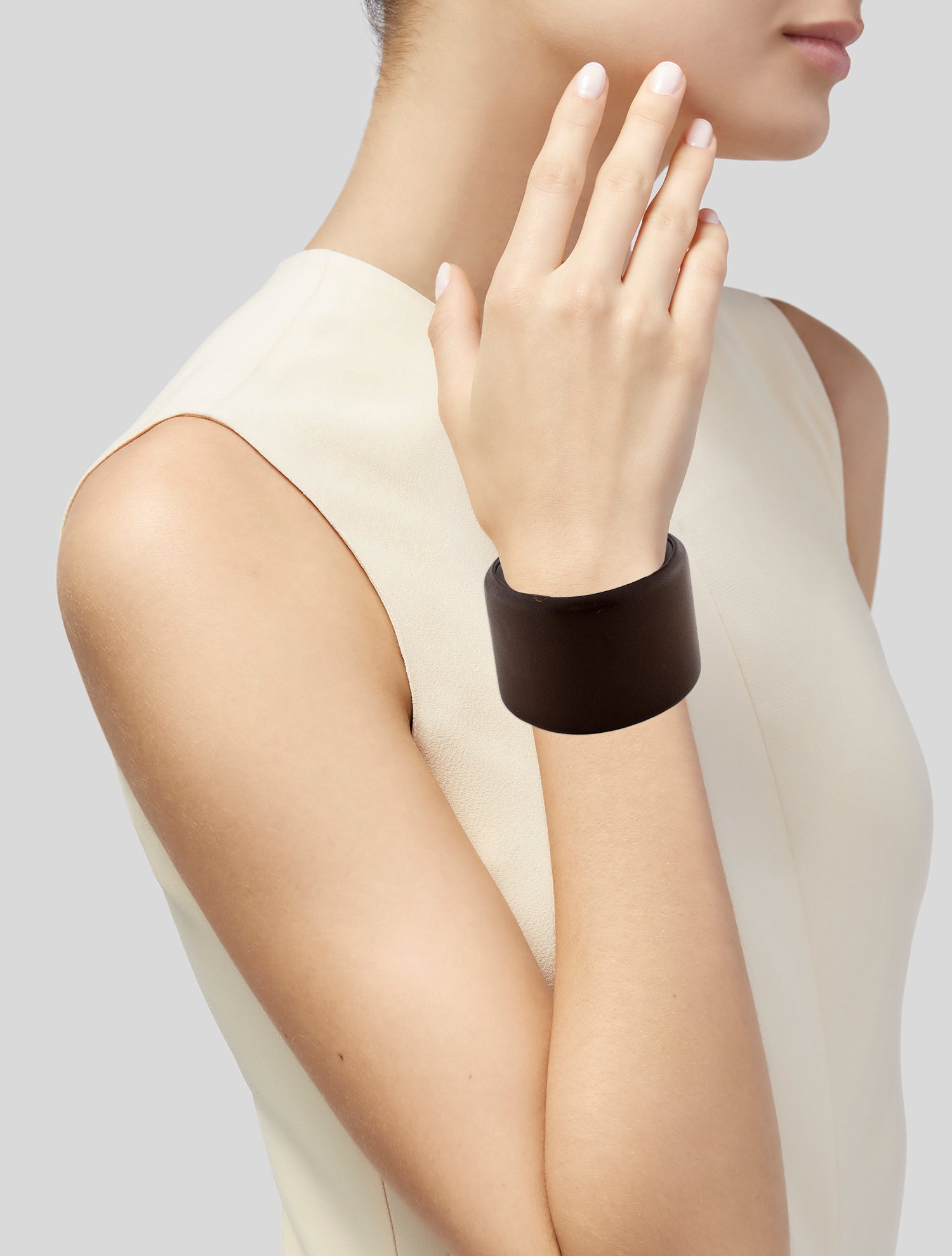 Brunello Cucinelli Leather Cuff Bracelet