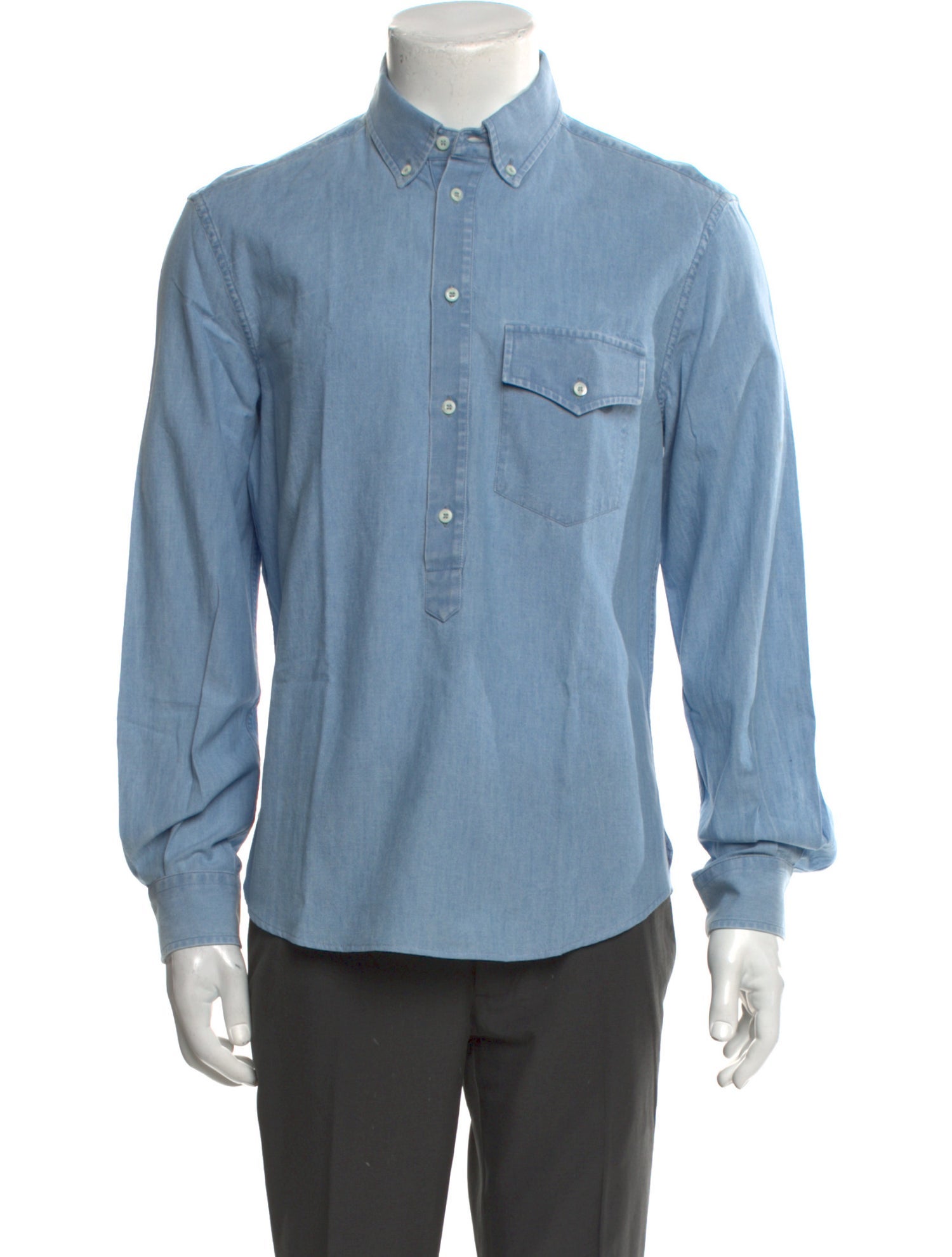 Brunello Cucinelli Long Sleeve Denim Shirt