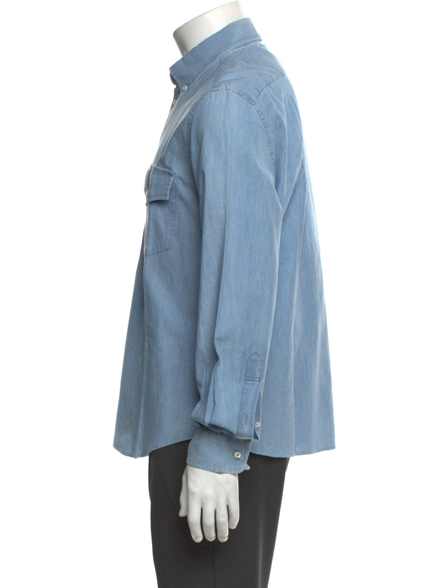 Brunello Cucinelli Long Sleeve Denim Shirt