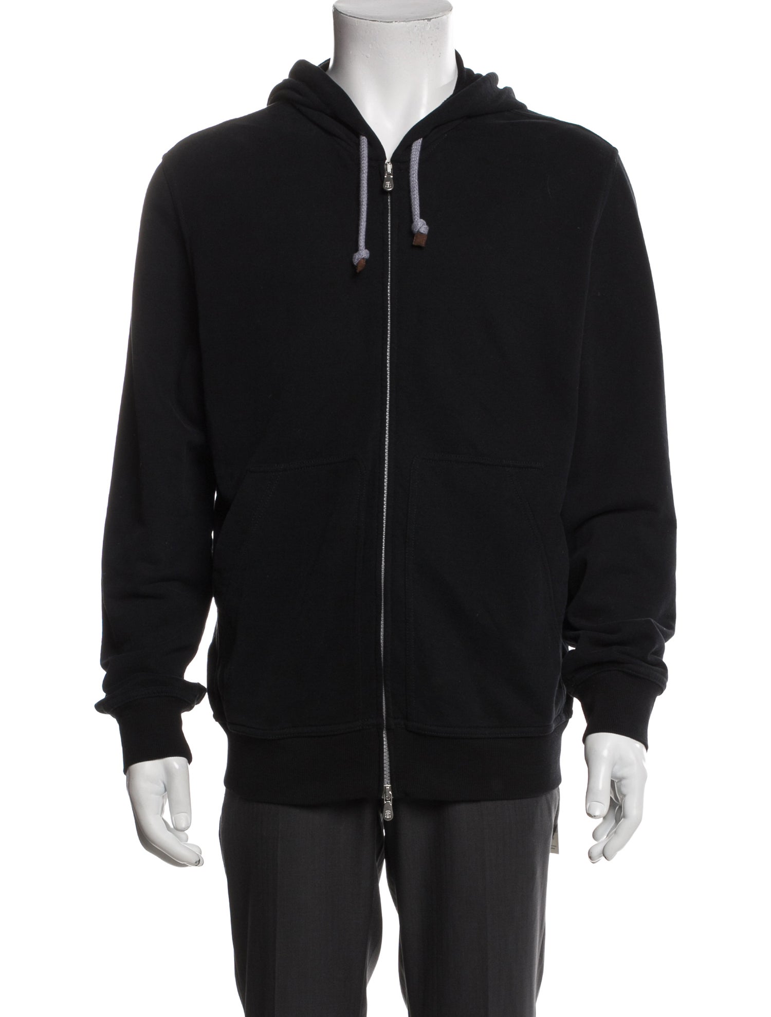 Brunello Cucinelli V-Neck Long Sleeve Hoodie