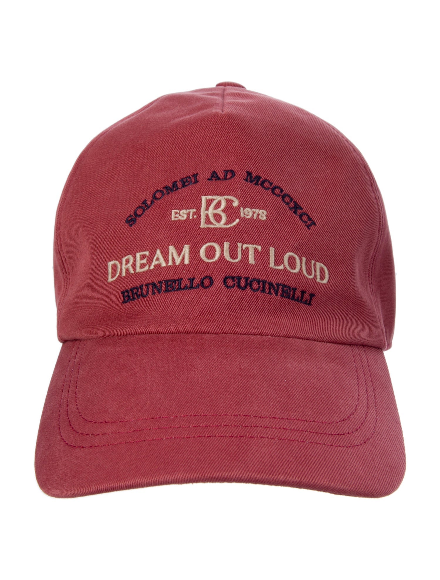 Brunello Cucinelli Cotton Embroidered Accent Baseball Cap